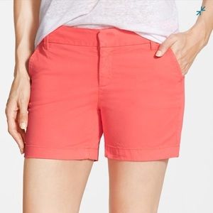 Caslon Clean Front Stretch Cotton Shorts SZ 4